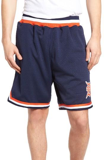 Men's Mitchell & Ness Detroit Tigers Playoff Win Mesh Shorts