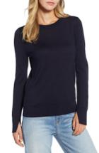Women's Halogen Slit Sleeve Sweater - Blue