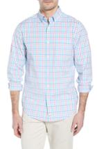 Men's Vineyard Vines Murray Classic Fit Stretch Check Sport Shirt - Coral