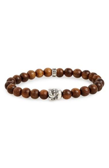 Men's Room 101 Wood Bead Bracelet