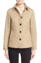Women's Burberry Ashurst Quilted Jacket, Size - Beige