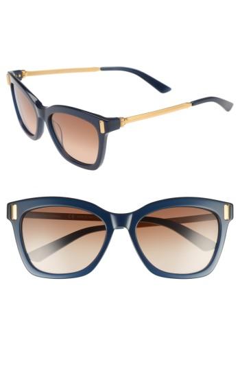 Women's Calvin Klein 55mm Square Sunglasses - Milky Navy