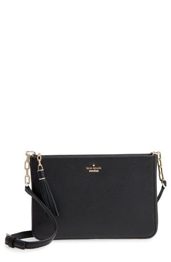 Kate Spade New York Kingston Drive - Alessa Leather Shoulder/crossbody Bag - Black