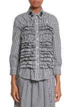 Women's Simone Rocha Beaded Smock Front Shirt Us / 4 Uk - White