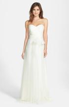 Women's Jenny Yoo 'annabelle' Convertible Tulle Column Dress - Ivory