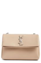 Saint Laurent West Hollywood Calfskin Leather Messenger Bag -