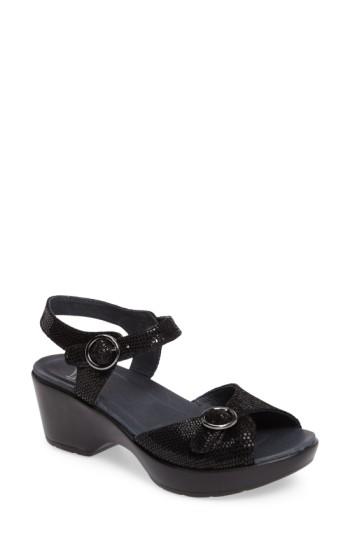 Women's Dansko June Platform Sandal .5-10us / 40eu M - Black