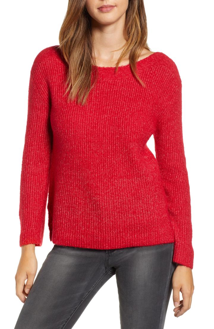 Women's Tory Sport Double Stripe Performance Cashmere Sweater - Green