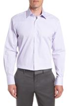 Men's English Laundry Trim Fit Stretch Check Dress Shirt 32/33 - Purple