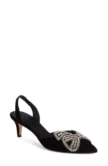 Women's Isabel Marant Pagda Crystal Bow Pump Us / 36eu - Black