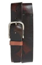 Men's John Varvatos Star Usa Marble Stained Leather Belt - Distressed Brown