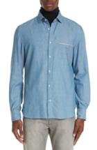 Men's Eidos Napoli Trim Fit Solid Sport Shirt - Blue