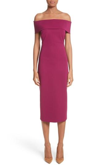 Women's Cushnie Et Ochs Off The Shoulder Pencil Dress - Purple