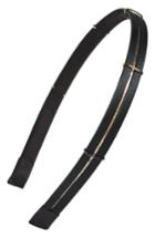 Cara Skinny Metal Chain Headband, Size - Black