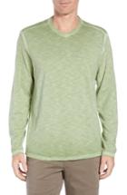 Men's Tommy Bahama Suncoast Shores Long Sleeve V-neck T-shirt - Green