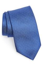 Men's David Donahue Geometric Silk X-long Tie, Size X-long - Blue