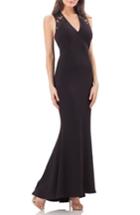 Women's Js Collections Ottoman Mermaid Gown - Black
