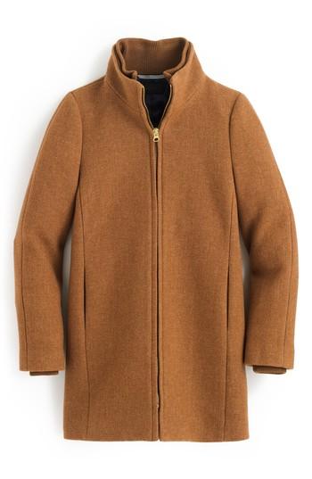 Women's J.crew Yulia Wool Blend Coat - Brown