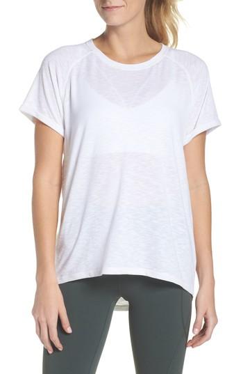 Women's Zella Back It Up Slub Tee, Size - White