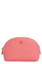 Tory Burch 'small Robinson' Leather Cosmetics Case, Size - Cosmo