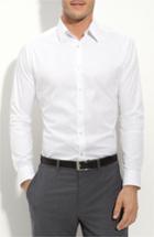 Men's Theory Trim Fit Solid Sport Shirt - White