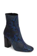 Women's Free People Nolita Block Heel Bootie Us / 37eu - Blue