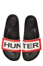 Men's Hunter Original Adjustable Logo Slide Sandal M - Black