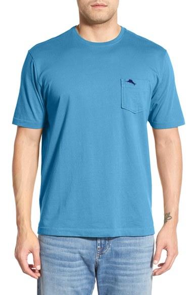 Men's Tommy Bahama 'new Bali Sky' Original Fit Crewneck Pocket T-shirt, Size - White