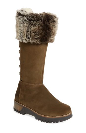 Women's Bos. & Co. Graham Waterproof Winter Boot With Faux Fur Cuff -8.5us / 39eu - Green