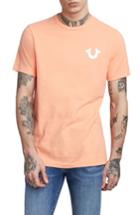 Men's True Religion Brand Jeans Buddha Graphic T-shirt - Orange