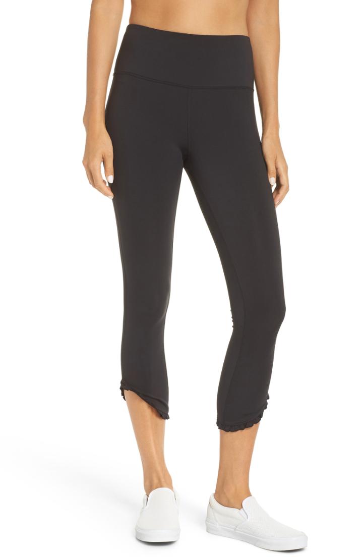 Women's Kate Spade New York Dolphin Hem Ruffle Leggings