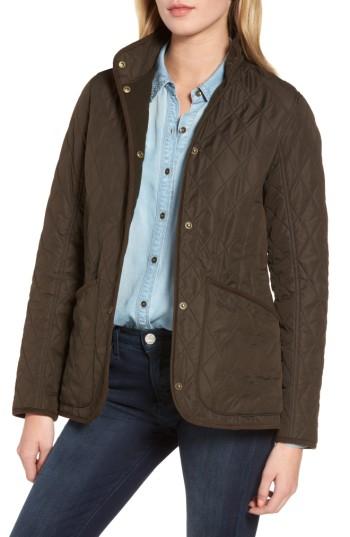 Women's Barbour Combe Polarquilt Jacket Us / 16 Uk - Green