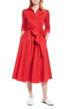 Women's 1901 Midi Shirtdress - Red