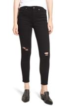Women's Articles Of Society Heather Ripped High Rise Jeans - Black