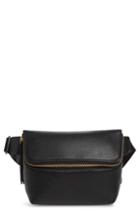 Nordstrom Brianna Leather Belt Bag - Black