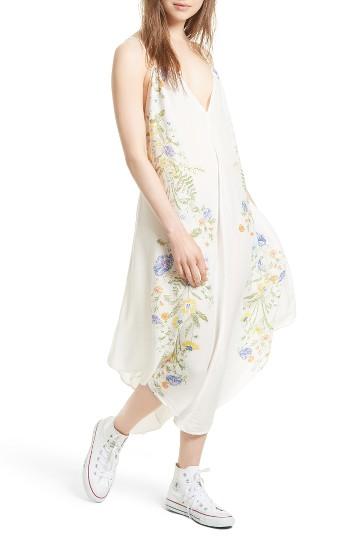 Women's Free People Ashbury Floral Print Slipdress - Ivory