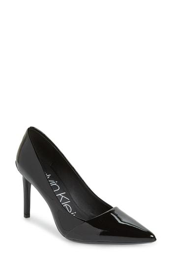 Women's Calvin Klein Roslyn Pointed Toe Pump M - Black