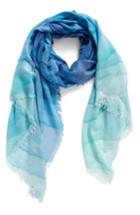 Women's Nordstrom Prismatic Color Play Cashmere & Silk Scarf, Size - Blue