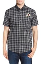 Men's Cutter & Buck Washington - Fremont Regular Fit Check Sport Shirt - Black