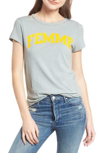 Women's Pam & Gela Femme Tee, Size - Blue/green