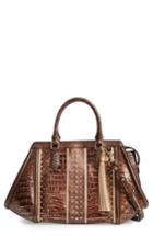 Brahmin Milan Arden Embossed Leather Satchel -