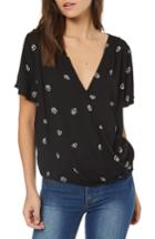 Women's O'neill Kat Flutter Sleeve Top - Black