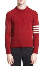Men's Thom Browne 4-bar Wool & Mohair Sweater - Red