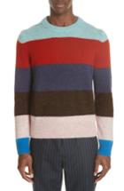 Men's Acne Studios Kai Block Stripe Wool Sweater - Blue