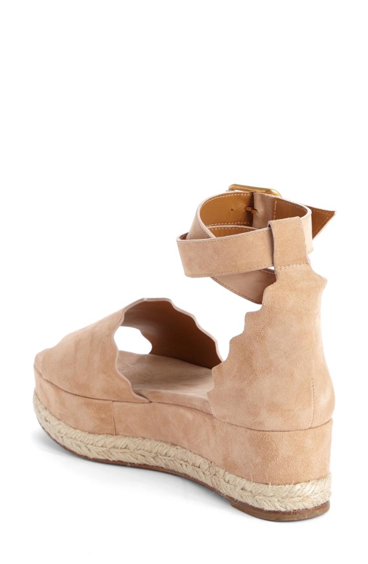 Women's Chloe Lauren Espadrille Wedge Sandal Us / 40eu - Beige