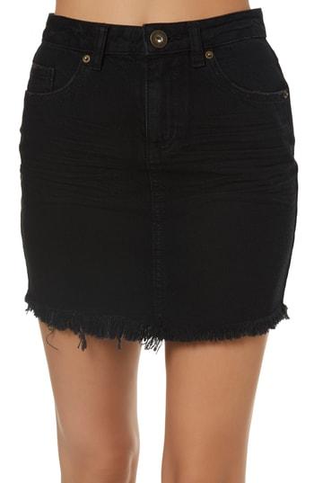 Women's O'neill Jasmine Denim Skirt - Black