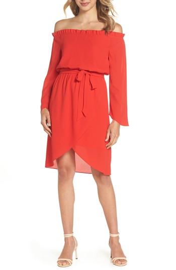 Women's Ali & Jay Get Me To The Greek Off The Shoulder Dress - Red