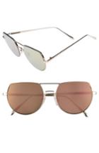 Women's Bp. 55mm Flat Top Round Sunglasses - Gold