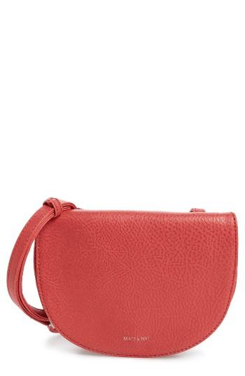 Matt & Nat Opia Faux Leather Crossbody Bag - Coral