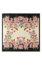 Women's Gucci Rising Flowers Square Shawl, Size - White
